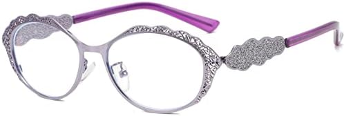 mincl Кристал Bling Очила за Четене за Жени В Метална Рамка с Диаманти Женствена Овални Очила