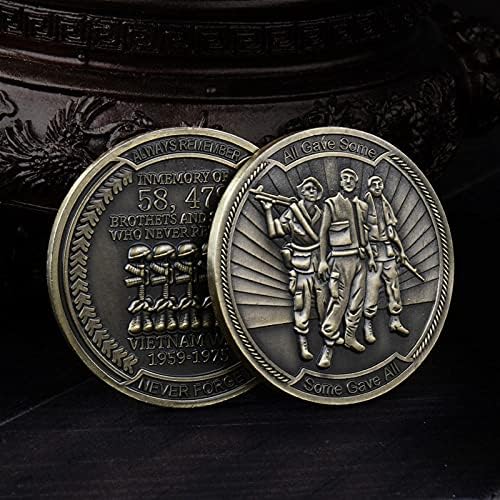 Възпоменателна Монета Виетнамски Войник, Древната Бронзова Триизмерен Релефен Рана От Метал, С Колекционерска Стойност, За Украса За Дома