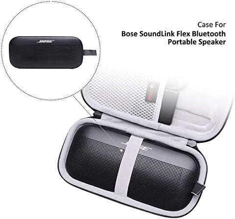 Твърд калъф XANAD за Преносими тонколони Bose SoundLink Flex Bluetooth с пагон и Карабинер - Защитна чанта За съхранение