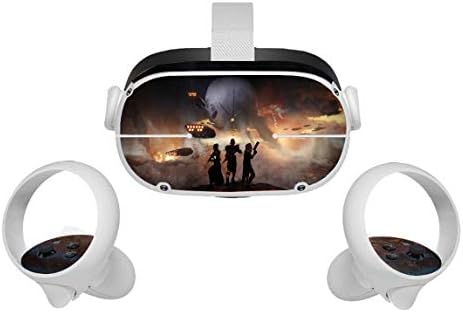 Екшън MMO видео игра Oculus Quest 2 на Кожата VR 2 Кожи Слушалки и Контролери Стикер, Защитен Стикер Аксесоари