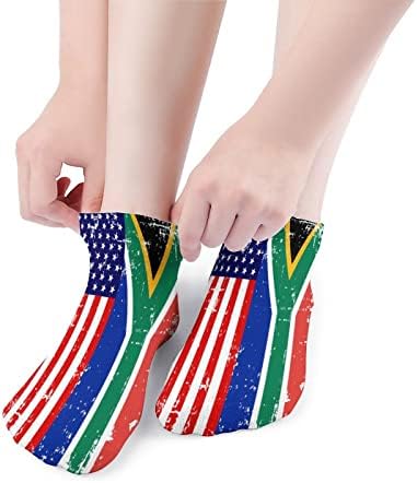 Американски южна африка Флаг, Забавни Чорапи За Бягане, Спортни Чорапи, Без да се показва, Меки Чорапи за Мъже И Жени