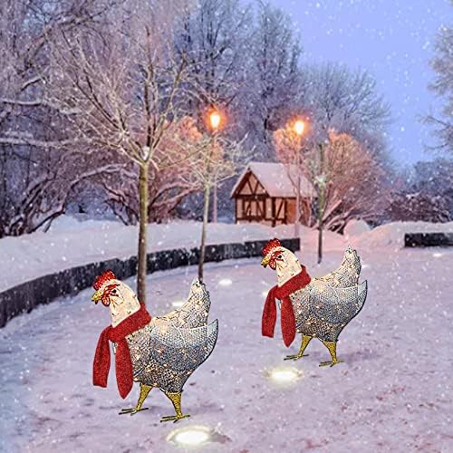 Празничен Пиле Акрилни Коледна Лампа на Открито С Led Украса Коледна Украса Украса Атмосфера 0 теми