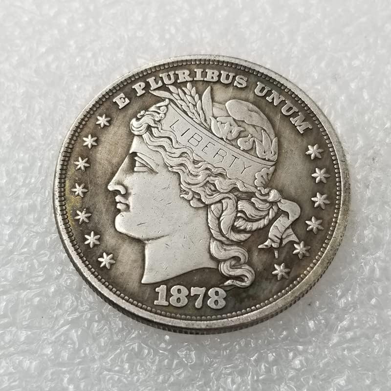 Старинни Занаяти 1878 Монета на САЩ Възпоменателна Монета Сребърен Долар Сребърен Кръг