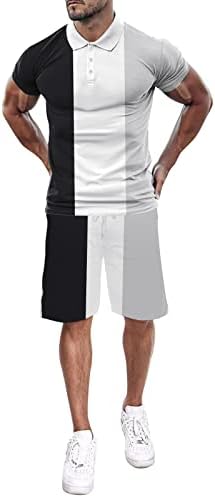 RTPR Американски Смокинг, Мъжки Модни Тениска с къс ръкав и къси Панталони, Летен Комплект от 2 теми, Вино, Мъжки Спортни Костюми