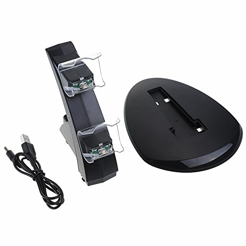 Двойно зарядно устройство ще захранване на зарядно устройство USB за зарядното устройство на Sony Play station 4 PS4
