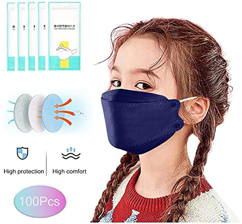 100 БР Детски маски за Еднократна употреба 4-Жична Face_Mask Защитни Дишащи Предпазни маски за лице за Ежедневна употреба на Открито