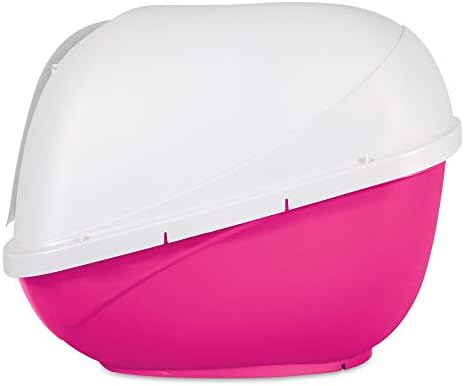 Тава за Котешки тоалетни Petmate Basic С качулка, Големи, Розово-бял