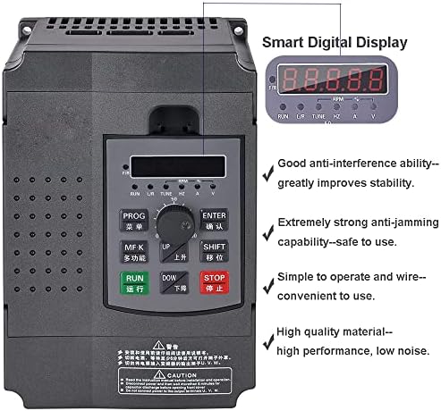 SZCY LLC Честотно-регулируеми устройство ac 220v/с 2.2 kw, 10A 0-3200 Hz VFD Инверторен Преобразувател на честота за регулиране