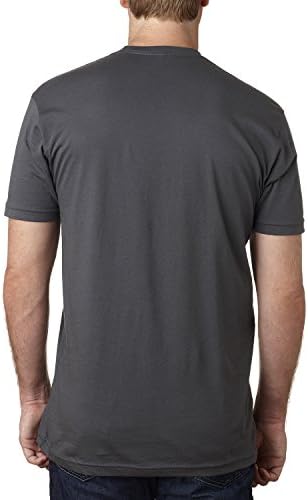 Мъжки Облегающая тениска Премиум-клас Next Level с къс ръкав Crew - Средно Хеви Метъл
