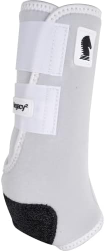 Класически ботуши за подкрепа на задните крайници Конски Legacy2, Бели, Среден размер