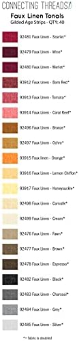 Съединителните нишки Blender Collection Предварително Раскроенный Комплект Памучна Ватирана тъкан 2,5 В ивицата (Кварцов механизъм цветове Металик)