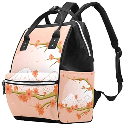 Чанти-Тоут за Памперси Peach Blossom, Раница за мама, Чанта за Пелени с Голям Капацитет, Пътна Чанта за Грижа за Детето