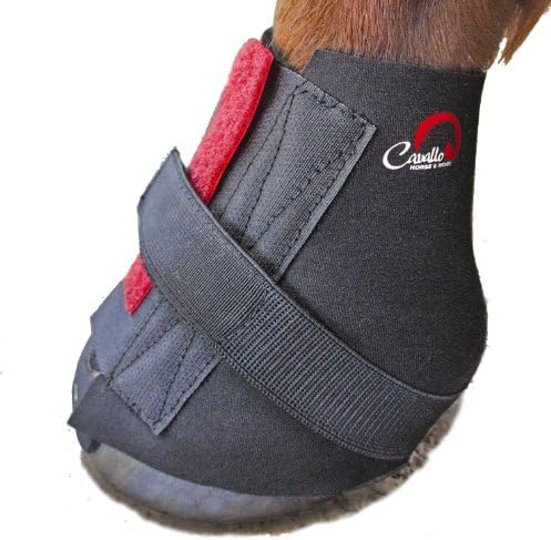 Обвивка за пясти Cavallo за обувки за Конски копита, Средна, Черна