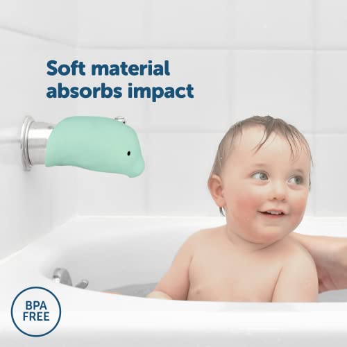 Капак за чучура на ваната - Защитно средство за вана за бебета, малки деца и деца по-малки деца - Jool Baby (Аква)