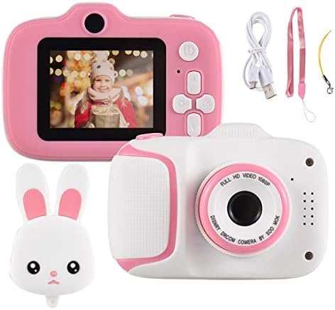 XIXIAN Мини Мультяшная Детска Цифрова камера 1080P Цифрова Видеокамера за деца 2,0-Инчов IPS Екран с 4-кратно Увеличение, Вградена