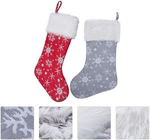 SOIMISS 2 елемента Коледен Творчески Отглеждане От Плюшени Тъкани Чорап Висулка Подаръци Окачен Торбичка