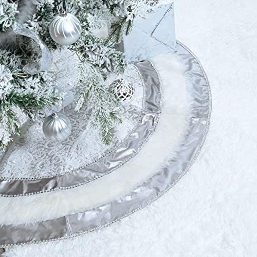 Комплект коледна украса Severin Madelyn Frozen Winter Сребристо-бял (4 предмета) Коледна Дървена Табела + Коледни Пръчици + Коледни