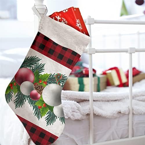 WXBDD Коледни светлини от борови иглички Коледни Чорапи, Коледни Украси за дома Коледно Дърво Висящи декориране на Подаръчни пакети (Цвят: 1бр, Размер: 20x45x31 см)