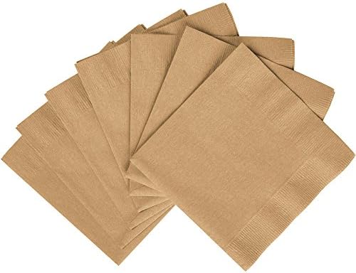 Тъмния 3-слойна кърпички за напитки - опаковане размери 5 х 5 инча до 40 парчета, Празничен комплект