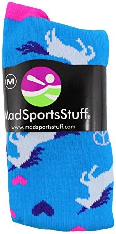 Спортни чорапи MadSportsStuff Peace Love С Единорогом На Пищяла