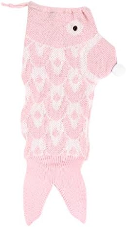 Abaodam Коледни Чорапи Коледен Чорап Подарък Чанта Вязаный Декоративен Чорап Русалка, Използван за Празнуване на Коледа