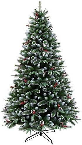 XFXDBT 6 метра, Изкуствена Коледна Борова Конус Коледно Дърво Сгъваема Метална Поставка за Коледната Елха, Бор за Коледна Почивка