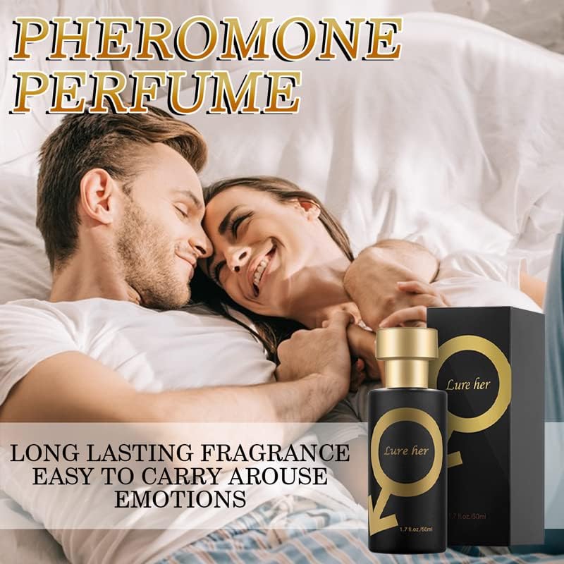 Perfume de feromonas Golden Lure, Lure Her Perfume, Perfume Lure para Her hombres, Colonia de feromonas para hombres Atraer mujeres