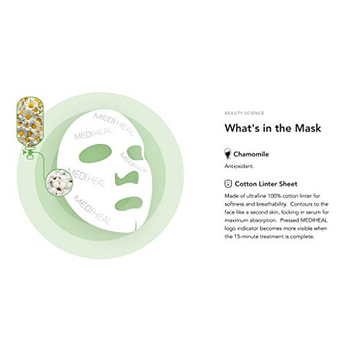Mediheal Official [Корейската маска № 1 Sheet Mask] - Маска за борба с петна с етерично масло от чаено дърво (5 Маски)