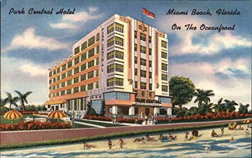 Park Central Hotel Маями Бийч, Флорида Флорида Оригиналната Антични Картичка