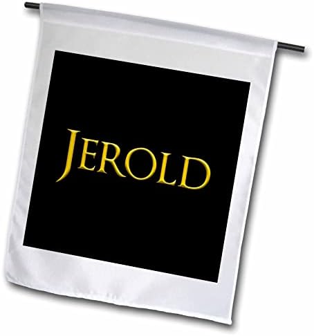 3дРоуз Джерольд Често срещано име за момче в Америка. Жълт в черен Талисман - Знамена (fl-362418-2)