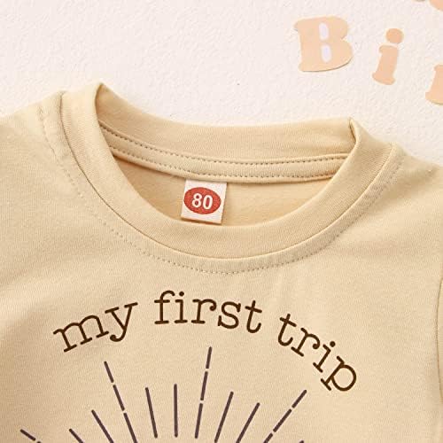Риза на 1-ви Рожден Ден, за Малки Момичета И Момчета, Сладка Тениска с изображение на Слънце и Писмото Принтом, Подарък за Деца на 1 Година, Детски Вечерни Тениски
