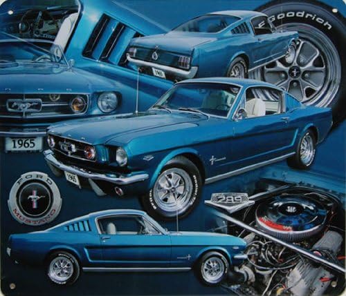 ARTCLUB Алуминиев Плакат на Класически Автомобил Mustang Fastback, Автомобили, Метални Лидице Табела, Художествена Илюстрация Декор