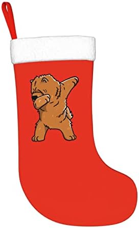 Ююй Чау-Чау е Куче Коледен Отглеждане Празнична Украса Камина Окачен на Стелката 18 Инча(а)А) Чорапи