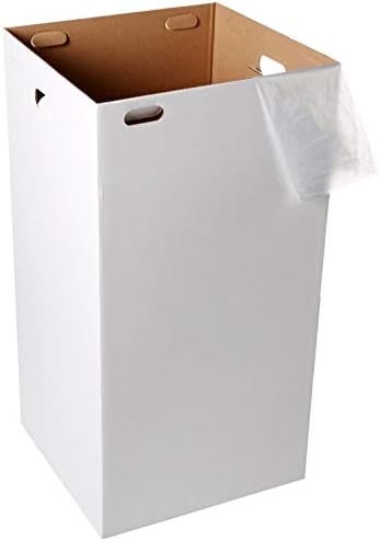 За еднократна и многократна употреба кофи за боклук от велпапе One Earth - Комплект от 10 Самоблокирующихся боклук чекмеджета (бял