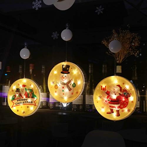 VALICLUD 2 бр Коледен Цветна Лампа На Присоске Окачен Лампа Струнен Лампа Без Батерии