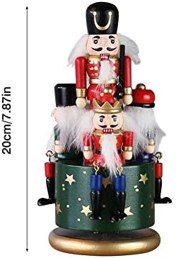 Коледна Музикална ковчег от дърво ГРЕТД Борова Лешникотрошачката, Войник, Музикална Ковчег, Украса за Куклен театър на работния плот, Коледен подарък за рожден Ден