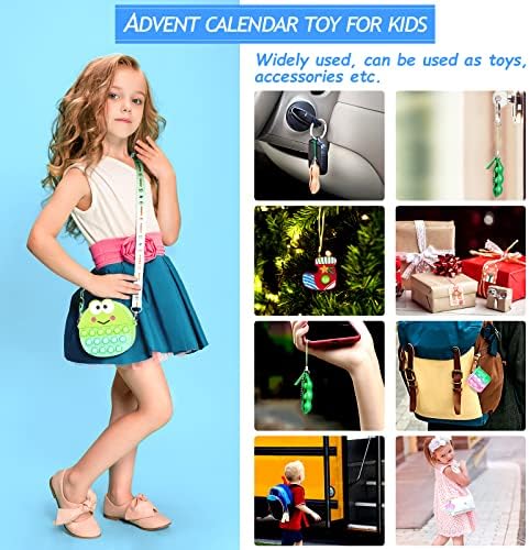 Адвент-Календар 2022 за деца-Коледен календар за обратно броене, кутия с играчки-Непоседами, набор от Сензорни играчки-Непосед за Коледно парти, подаръци за деца с ау?