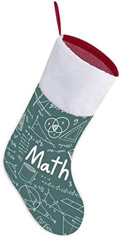 Математическата Формула, Драскат Коледен Отглеждане Окачени Чорапи Принт Коледно Дърво Украса За Камината