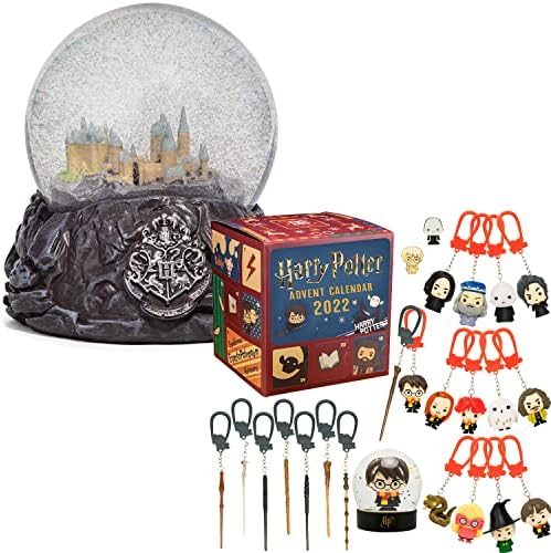 Снежна топка Хогуортс и Адвент-календар на Хари Потър на 2022 година с 24 Подаръци Подаръци на Хари Потър и Колекционерски стоки