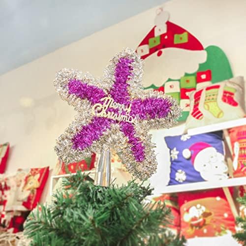 Коледна Гирлянда от Мъниста, Коледни Украси, Върхът на Дърво, Декорация във формата на Звезда, Коледни Аксесоари, Подвесная Висулка във формата на Звезда (B, Един раз