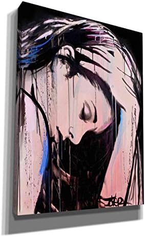 Епична графити Nevernever Луи Джовера, Платно, Стенно изкуство, 40 x 54, розов