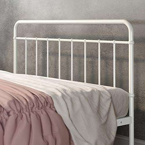 Рамка на легло на метална платформа ZINUS Florence / в Основата на матрака / Пружинен блок не се изисква / Лесен монтаж, бял, пълен