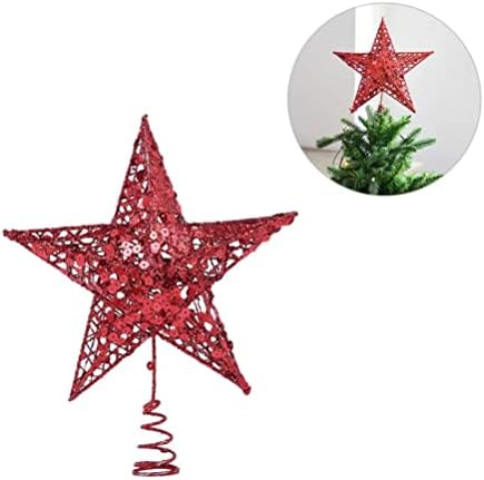 VORCOOL Коледно Дърво Звезда Topper Украса за Коледната Елха Коледна Елха Горна Звезда за Коледна Украса - Апликации за Коледната Елха