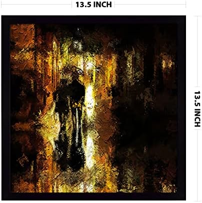 Ritwikas Абстрактно Стенно изкуство Отношение, Гуляющей под дъжда | Картина В рамка за декор за дома и офиса | Своеобразна Дигитална
