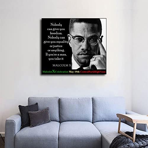 Малкълм Х-Известният афроамериканский активист за граждански права Плакат Декоративна Живопис Фон на Стената HD Картина на Съвременната