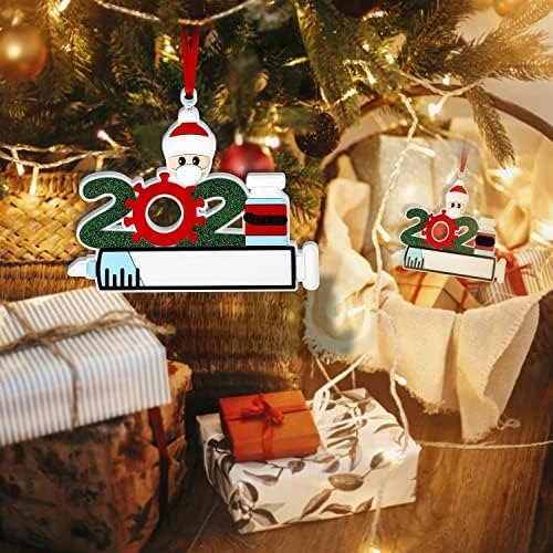Коледен Орнамент, Персонални Украшение за Коледна Елха От 2021 Г., Креативен Подарък за Приятелите на Семейството