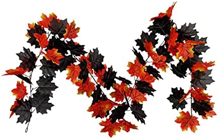 MMDOCO 5,9 Метра Есенен Венец от кленов листа, Подвесная Своеобразна Венец от есенни листа, Изкуствена Есенна Лоза, Венец на Хелоуин,
