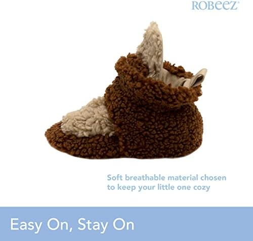 Обувки Robeez Baby Snap на не-хлъзгава подметка за Бебета/малки Деца, Момичета, Момчета, Унисекс, 0-18 месеца