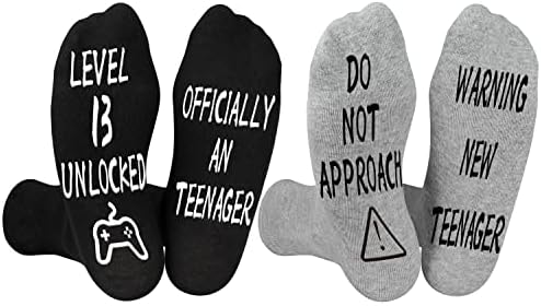 Belloxis Готини Подаръци за Момчета, 10, 12, 13, 18, подарък за 18-ия Рожден Ден, Детски Чорапи за Момчета-тийнейджъри, Чорапи за