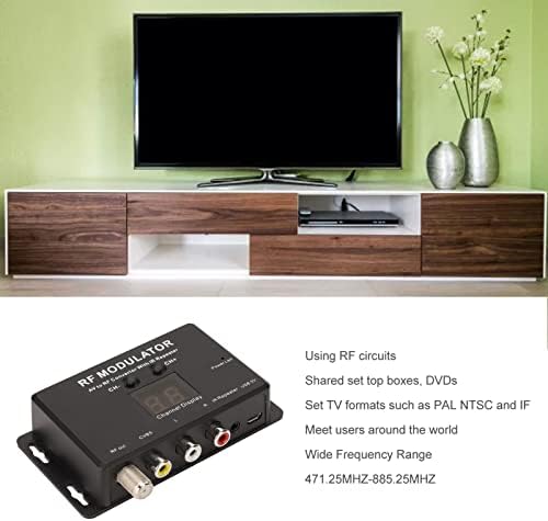 DAUERHAFT AV-Радиочестотни Конвертор, PAL NTSC Мини-Радиочестотни Модулатор, Стабилна Схема на платката за DVR за DVD